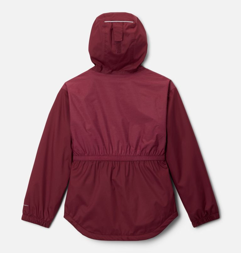 Girls' Rainy Trails II Fleece Lined Jacket, Color: Rich Wine, image 2