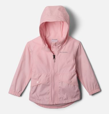 Toddlers' Rainy Trails III Fleece Lined Waterproof Jacket - Girl, Color: Satin Pink, image 1