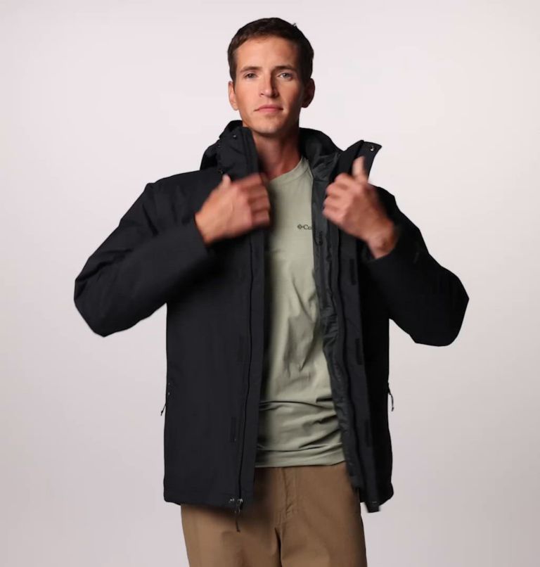 Veste Isolée Imperméable 3-en-1 Element Blocker III Homme, Color: Black