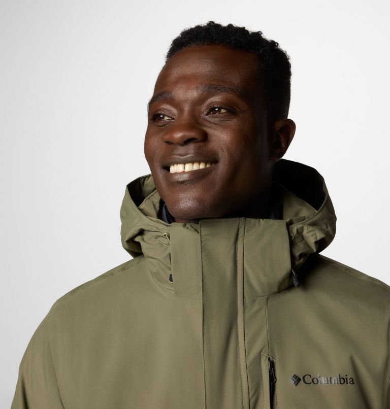 Men's Element Blocker III 3-In-1 Waterproof Insulated Jacket, Color: Stone Green, image 5