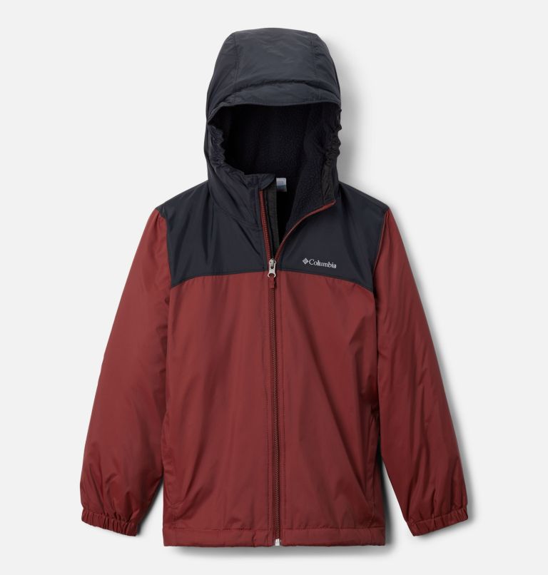 Boys' Glennaker II Sherpa Lined Jacket, Color: Spice, Black, image 1