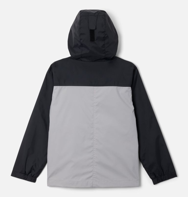 Boys' Rain-Zilla II Jacket, Color: Black, Columbia Grey, image 2