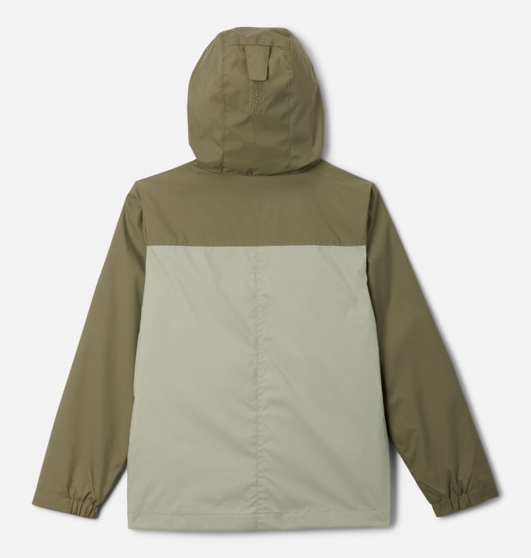 Boys' Rain-Zilla II Jacket, Color: Stone Green, Safari, image 9