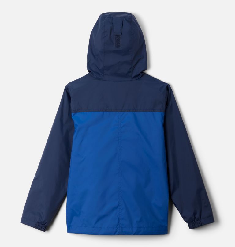 Boys' Rain-Zilla II Jacket, Color: Collegiate Navy, Mountain Blue, image 8
