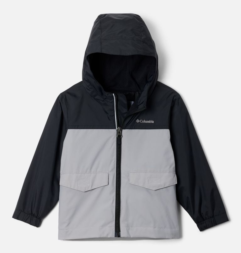 Boys' Toddler Rain-Zilla II Jacket, Color: Black, Columbia Grey, image 1