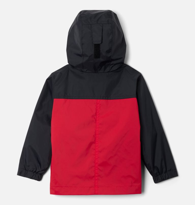 Boys' Toddler Rain-Zilla II Jacket, Color: Black, Mountain Red, image 2