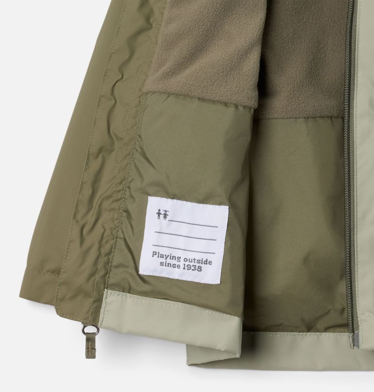Boys' Toddler Rain-Zilla II Jacket, Color: Stone Green, Safari, image 3