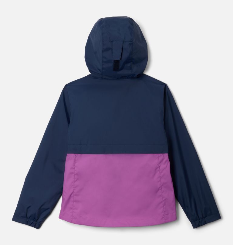 Girls' Rain-Zilla II Jacket, Color: Collegiate Navy, Razzle, image 2