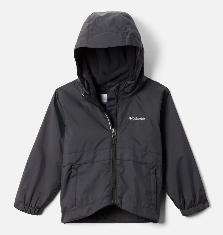 Girls' Toddler Rain-Zilla II Jacket, Color: Black, image 1