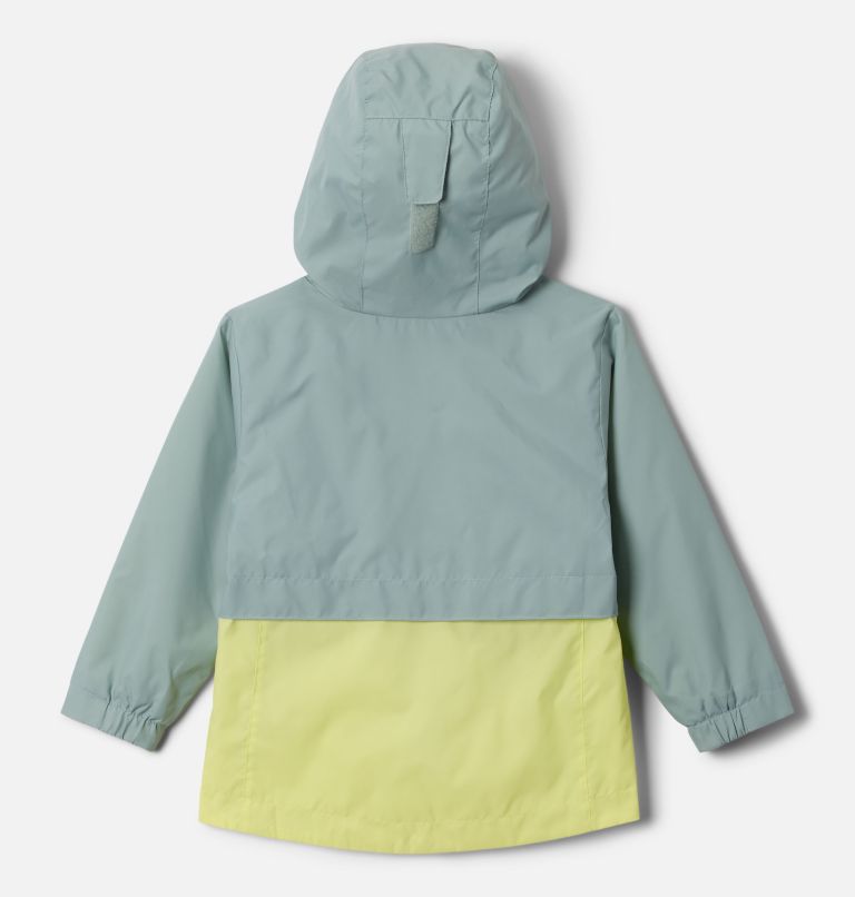 Girls' Toddler Rain-Zilla II Jacket, Color: Crushed Blue, Neon Light, image 2