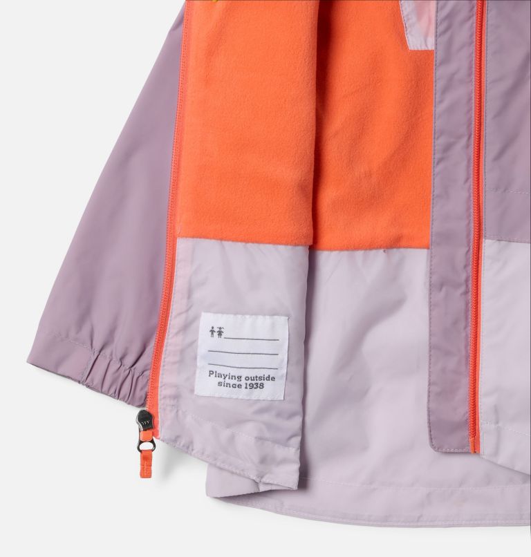 Girls' Toddler Rain-Zilla II Jacket, Color: Shale Purple, Lavender Pearl, image 3