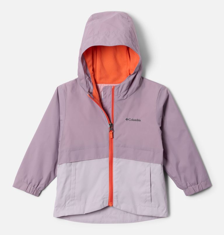 Girls' Toddler Rain-Zilla II Jacket, Color: Shale Purple, Lavender Pearl, image 1