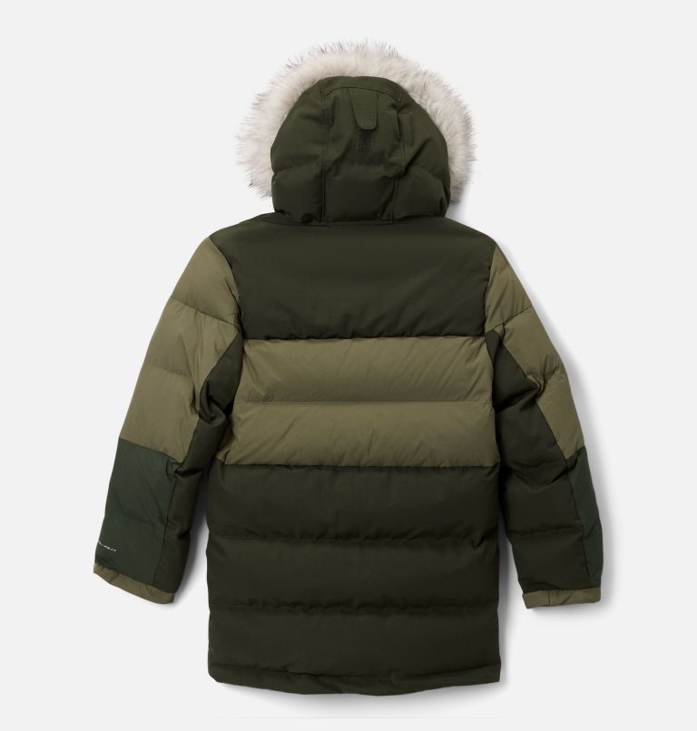 Boys' Marquam Peak Fusion II Parka, Color: Greenscape, Stone Green, image 2