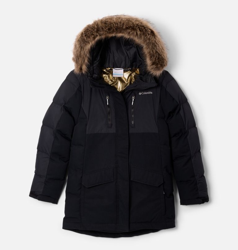 Girls' Marquam Peak Fusion III Parka, Color: Black, image 1