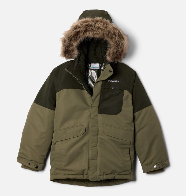 Boys' Nordic Strider II Jacket, Color: Stone Green, Greenscape, image 1