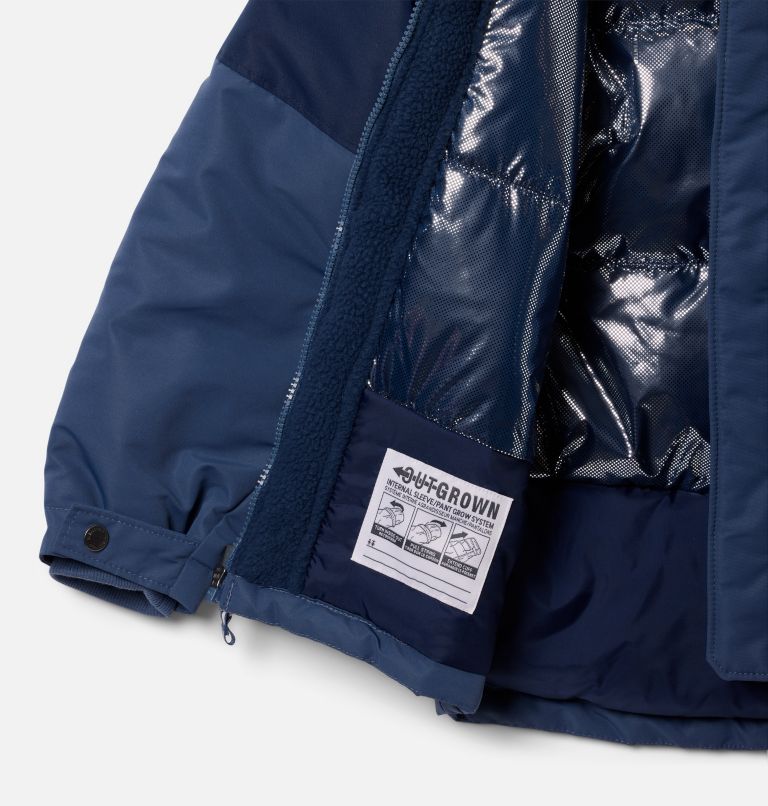 Boys' Nordic Strider II Jacket, Color: Dark Mountain, Collegiate Navy, image 3