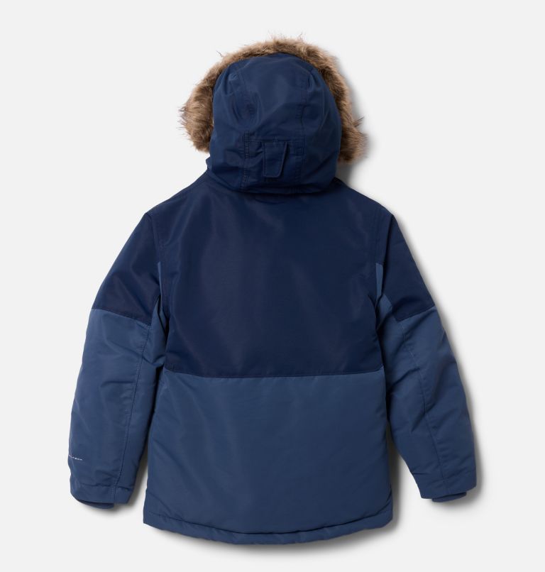 Boys' Nordic Strider II Jacket, Color: Dark Mountain, Collegiate Navy, image 2