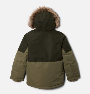 Boy's Nordic Strider II Waterproof Parka, Color: Stone Green, Greenscape, image 6