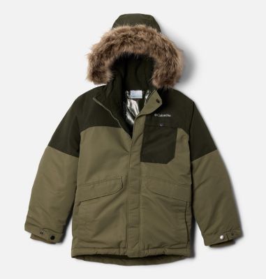 Boy's Nordic Strider II Waterproof Parka, Color: Stone Green, Greenscape, image 5