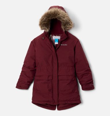 Parka impermeable Nordic Strider II para niña, Color: Rich Wine, image 1