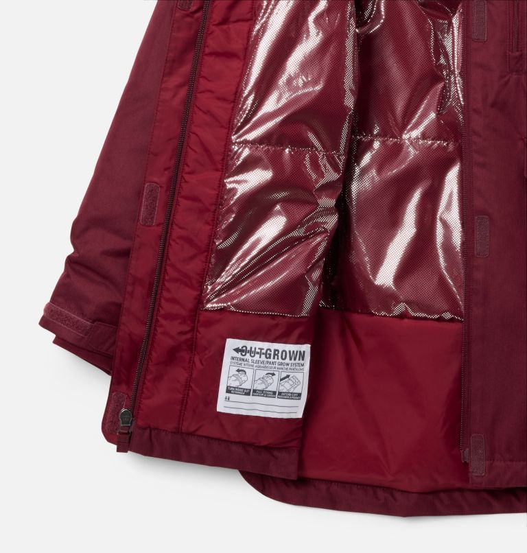 Girls' Suttle Mountain II Long Insulated Jacket, Color: Rich Wine, image 3