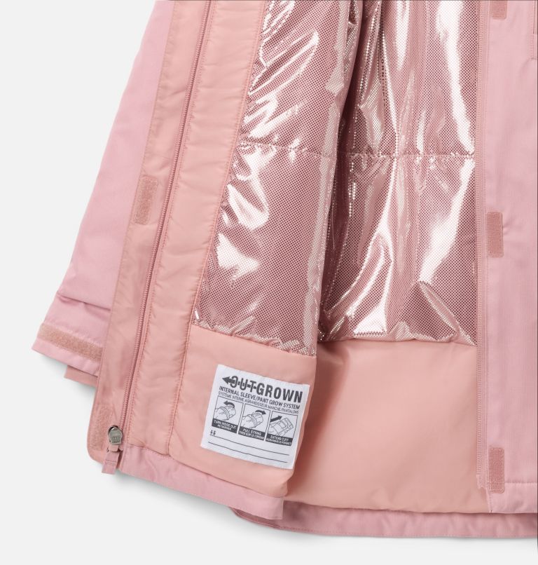 Girls' Suttle Mountain II Long Insulated Jacket, Color: Eraser Pink, image 3