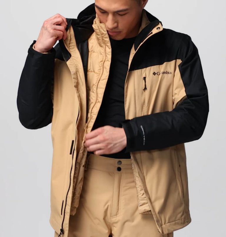 Manteau Interchange Whirlibird V pour hommes, Color: Canoe, Black