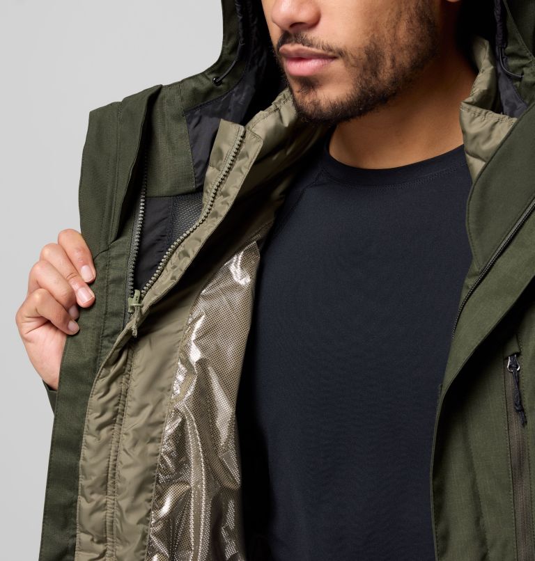 Men's Whirlibird V Interchange Jacket, Color: Greenscape Melange, image 6