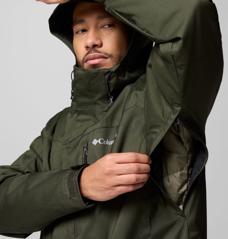 Men's Whirlibird V Interchange Jacket, Color: Greenscape Melange, image 8