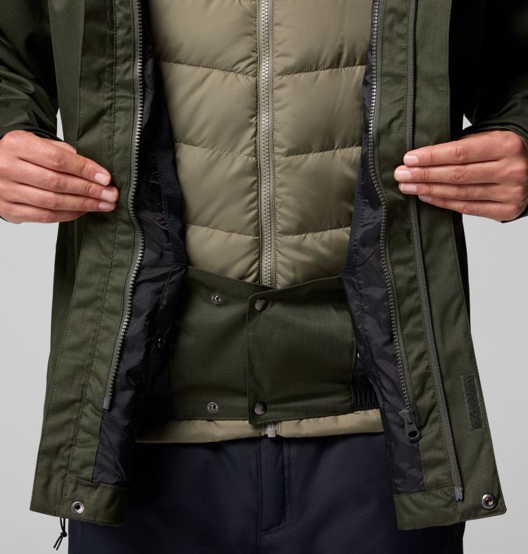Men's Whirlibird V Interchange Jacket, Color: Greenscape Melange, image 10