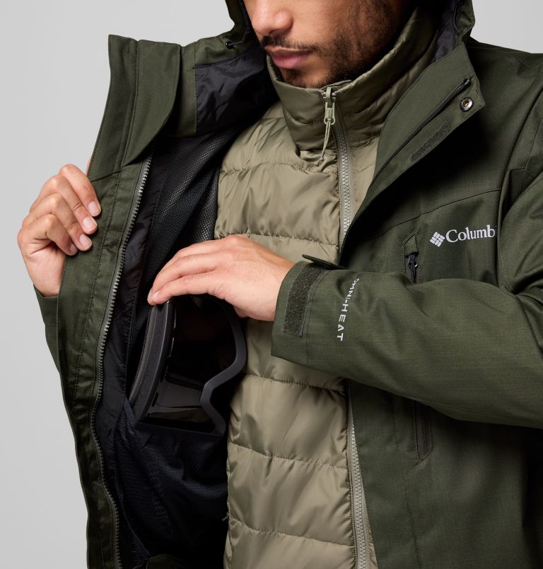 Men's Whirlibird V Interchange Jacket, Color: Greenscape Melange, image 11