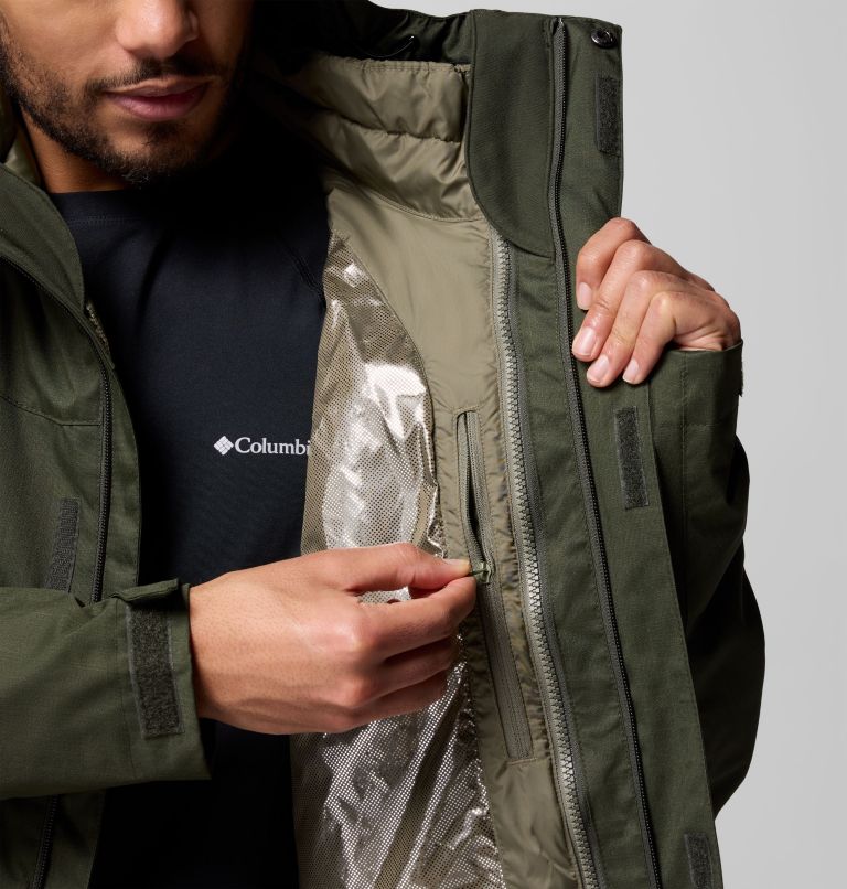 Men's Whirlibird V Interchange Jacket, Color: Greenscape Melange, image 12