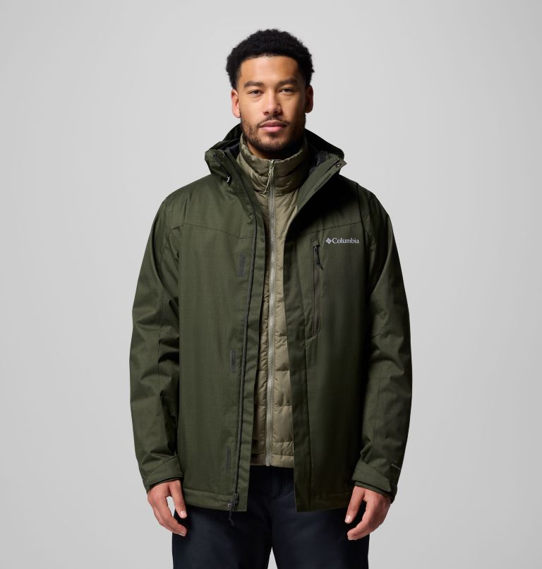 Men's Whirlibird V Interchange Jacket, Color: Greenscape Melange, image 1