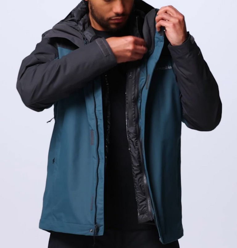 Manteau Interchange Whirlibird V pour hommes, Color: Everblue, Shark
