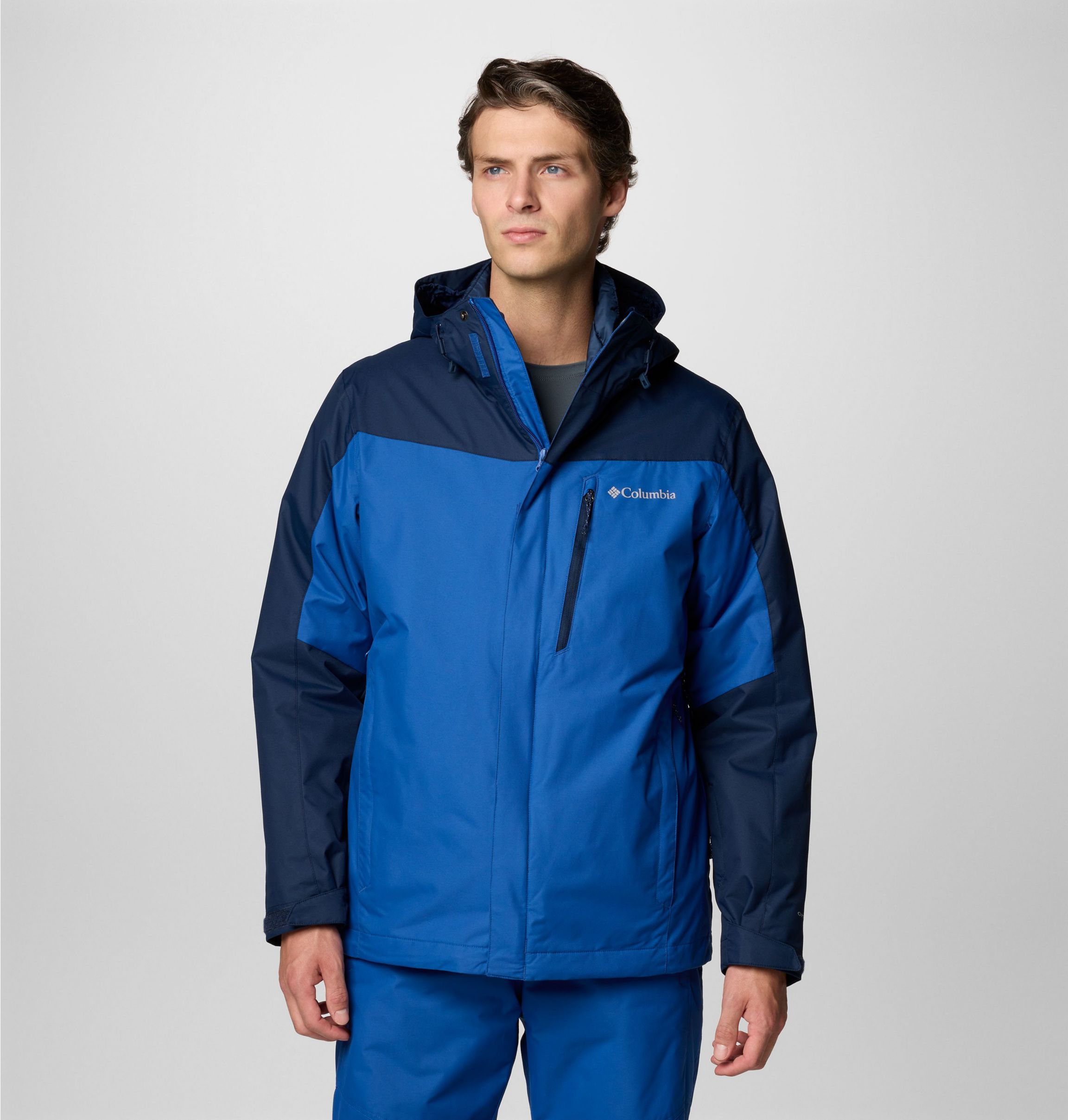 NWT Columbia Blue Mens Interchanger Jacket selling XL