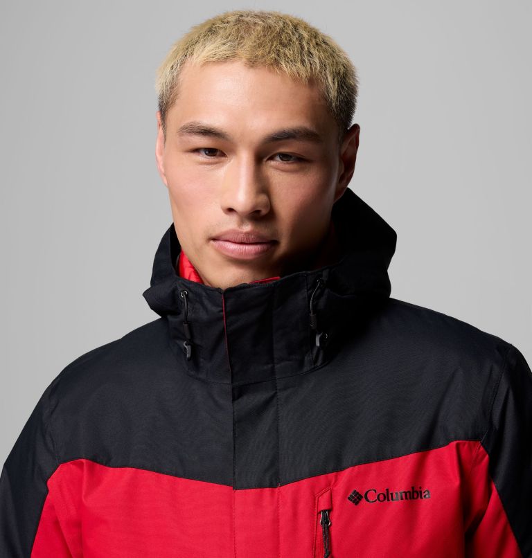 Manteau Interchange Whirlibird V pour hommes, Color: Mountain Red, Black, image 13