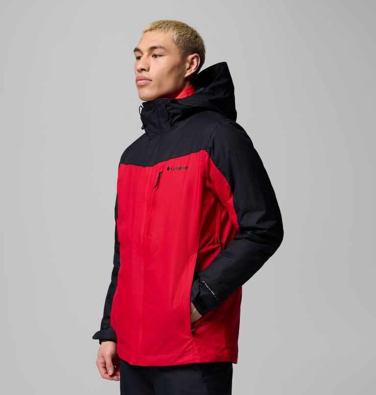 Manteau Interchange Whirlibird V pour hommes, Color: Mountain Red, Black, image 4