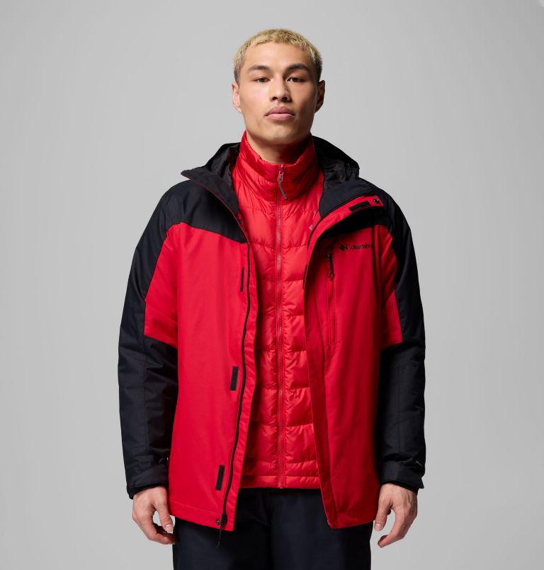 Manteau Interchange Whirlibird V pour hommes, Color: Mountain Red, Black, image 5