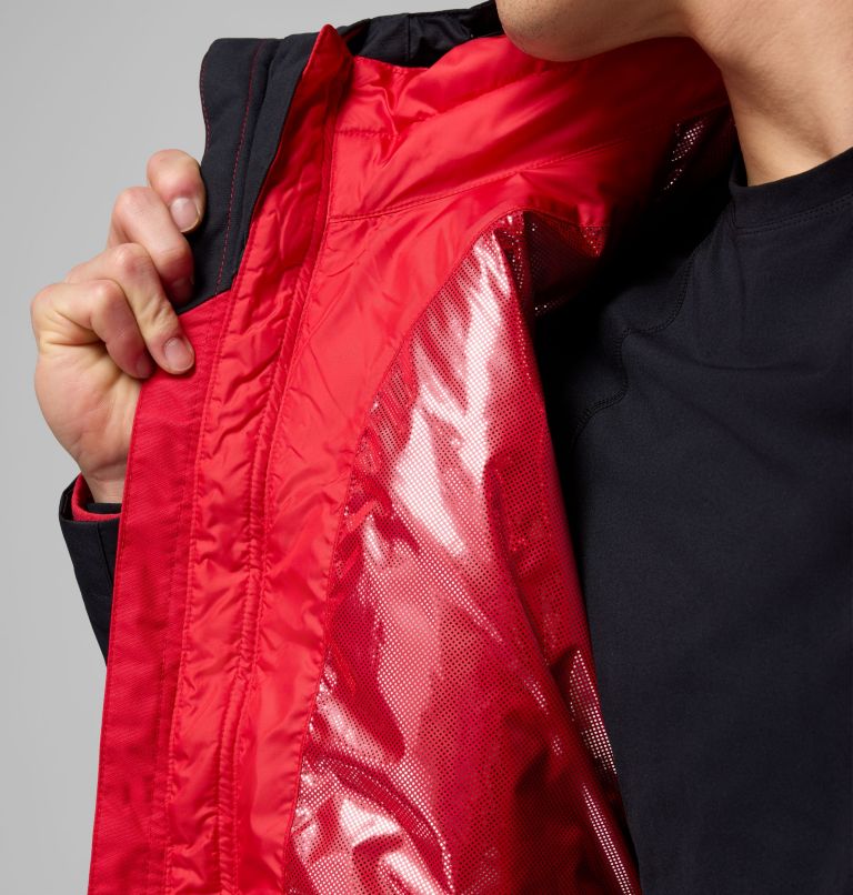 Manteau Interchange Whirlibird V pour hommes, Color: Mountain Red, Black, image 7