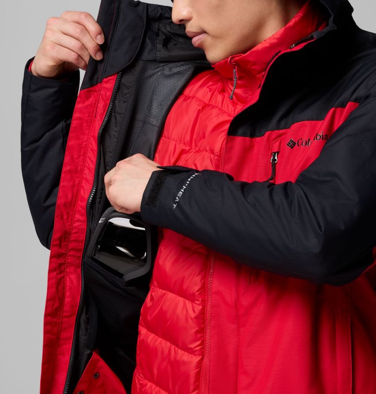 Manteau Interchange Whirlibird V pour hommes, Color: Mountain Red, Black, image 8