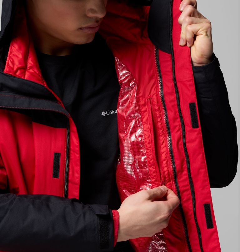 Manteau Interchange Whirlibird V pour hommes, Color: Mountain Red, Black, image 9