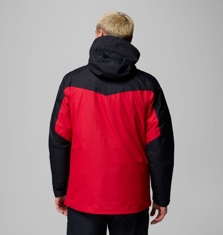 Manteau Interchange Whirlibird V pour hommes, Color: Mountain Red, Black, image 3