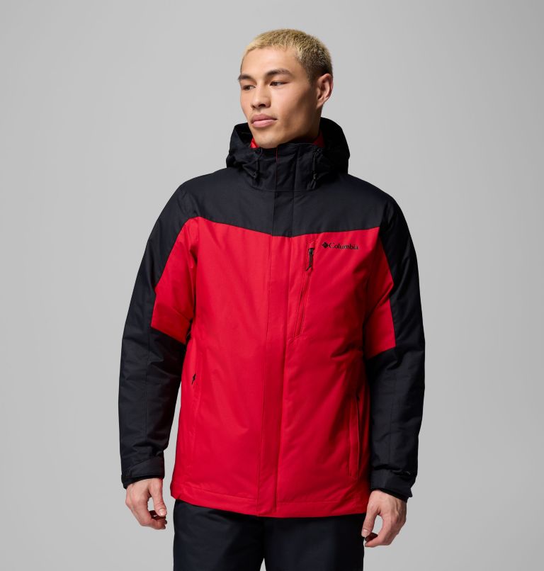 Manteau Interchange Whirlibird V pour hommes, Color: Mountain Red, Black, image 1