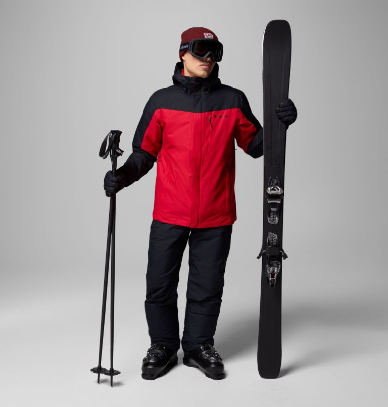 Manteau Interchange Whirlibird V pour hommes, Color: Mountain Red, Black, image 2