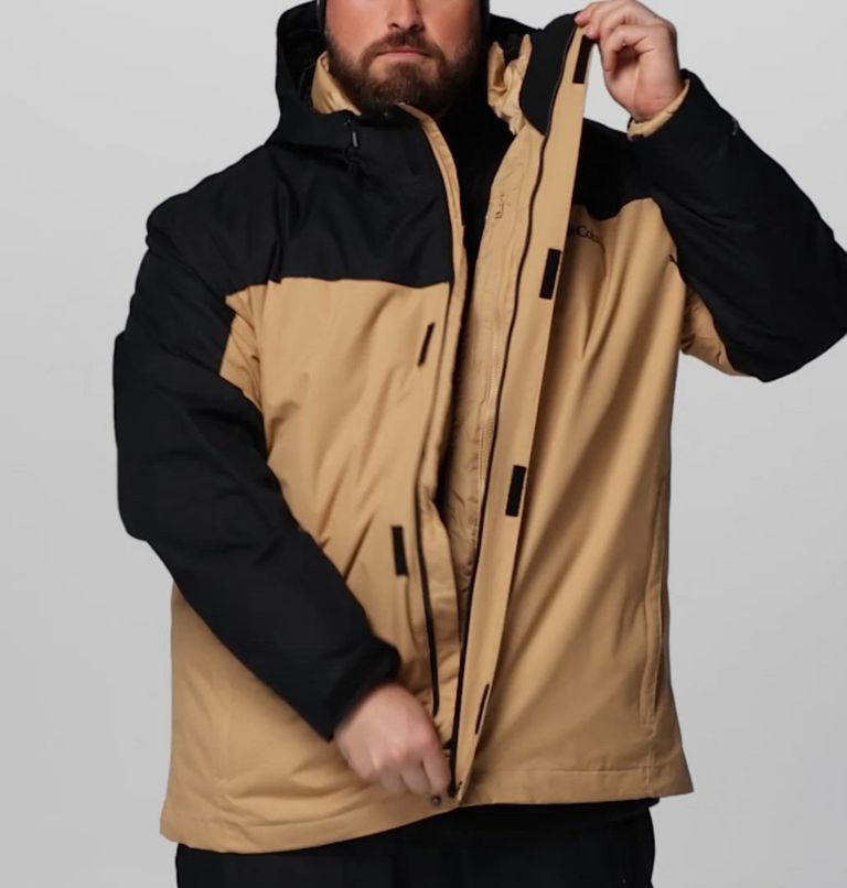 Manteau Interchange Whirlibird V pour hommes – Tailles fortes, Color: Canoe, Black