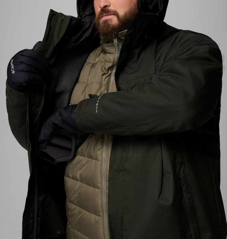 Men's Whirlibird V Interchange Jacket - Big, Color: Greenscape Melange, image 8