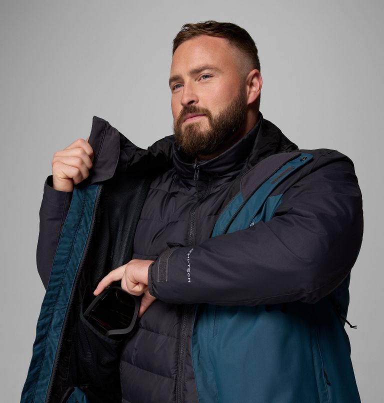 Manteau Interchange Whirlibird V pour hommes – Tailles fortes, Color: Everblue, Shark, image 8