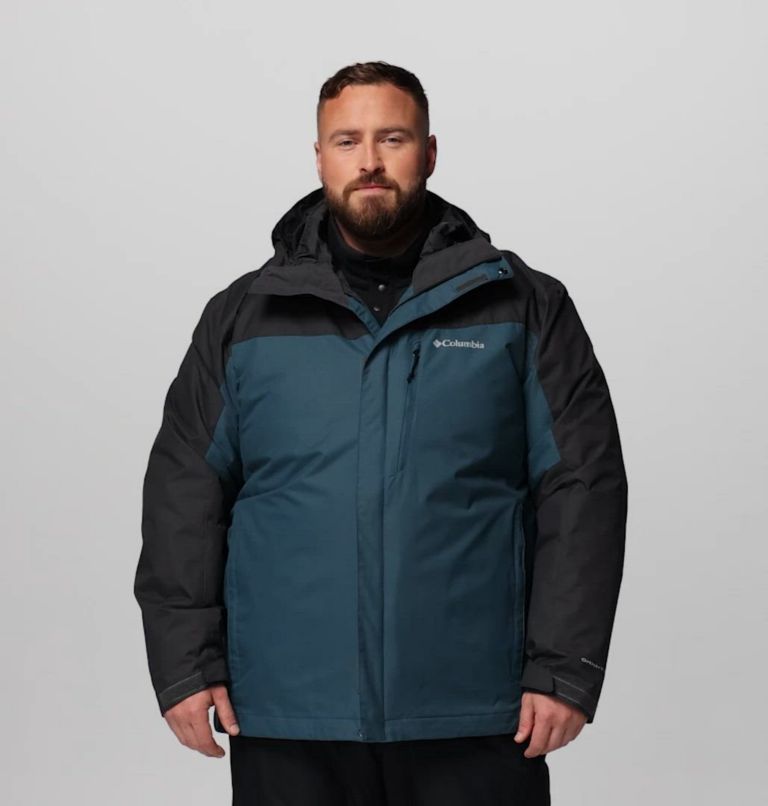 Manteau Interchange Whirlibird V pour hommes – Tailles fortes, Color: Everblue, Shark