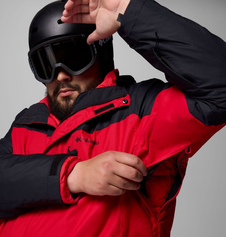 Men's Whirlibird V Interchange Jacket - Big, Color: Mountain Red, Black, image 13