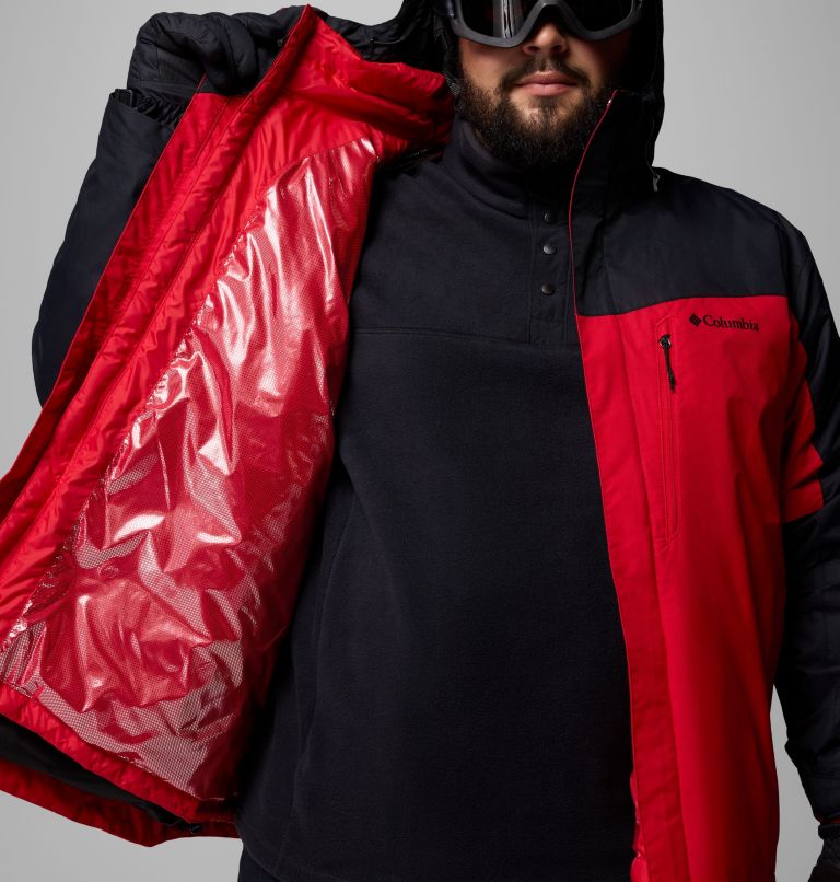 Men's Whirlibird V Interchange Jacket - Big, Color: Mountain Red, Black, image 7